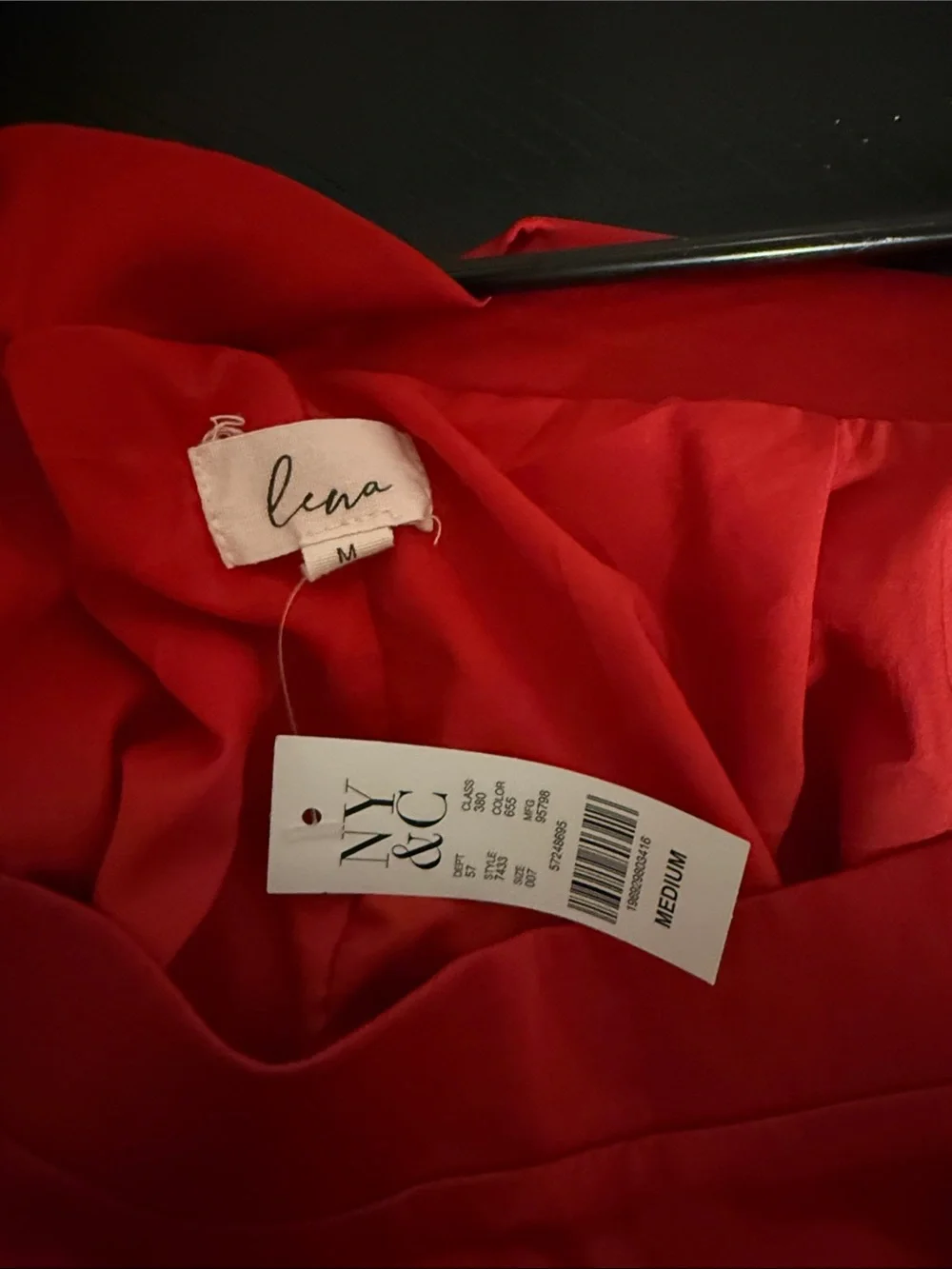 NY&Co. Lena Colorblock Bias Cut Satin Midi Skirt Red Wine